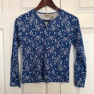 LL Bean pattern long sleeve top